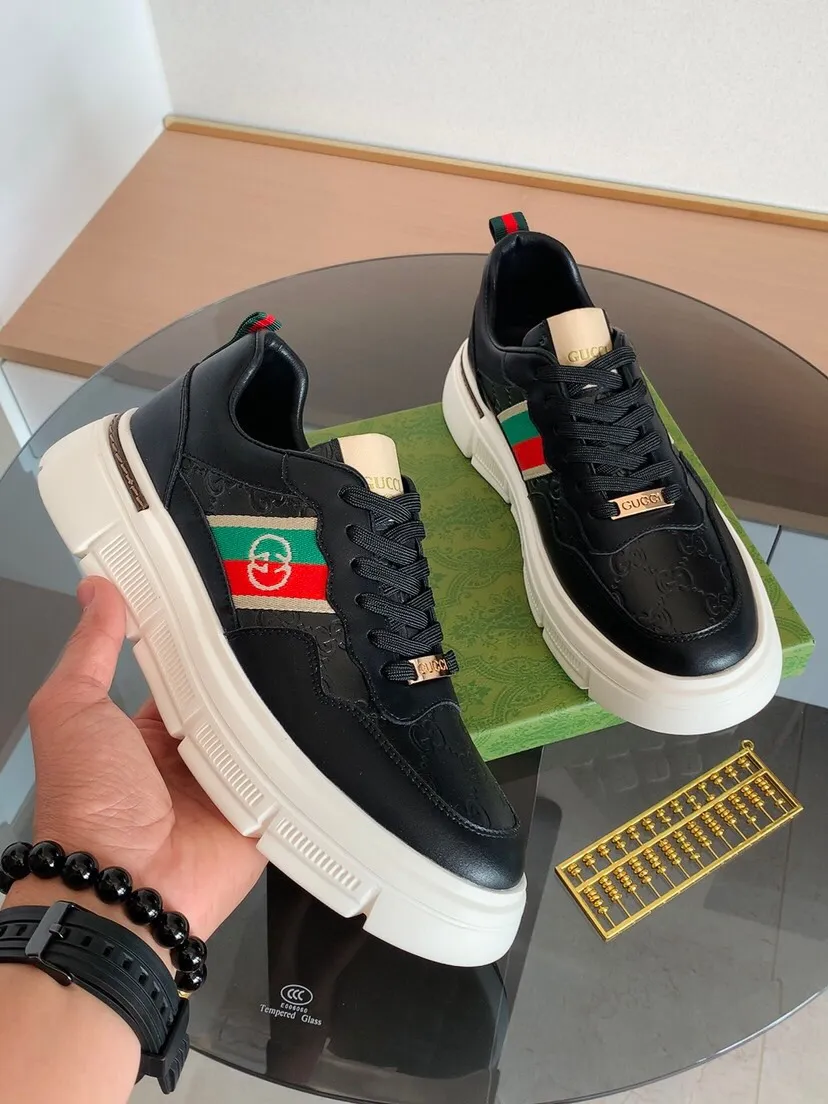 Factory price 400. The new GUCCI (Gucci) is launched at the same time, new men's shoes, 😘fabrics are selected imported cowhide, lining: sheepskin lining. 👍🏿 High-end ☄️ air-cushion molded anti-slip rubber outsole, exquisite lines, simple and elegant, comfortable and high-end for leisure travel. Code number: 38 to 44 (45 can be customized and cannot be returned or exchanged)